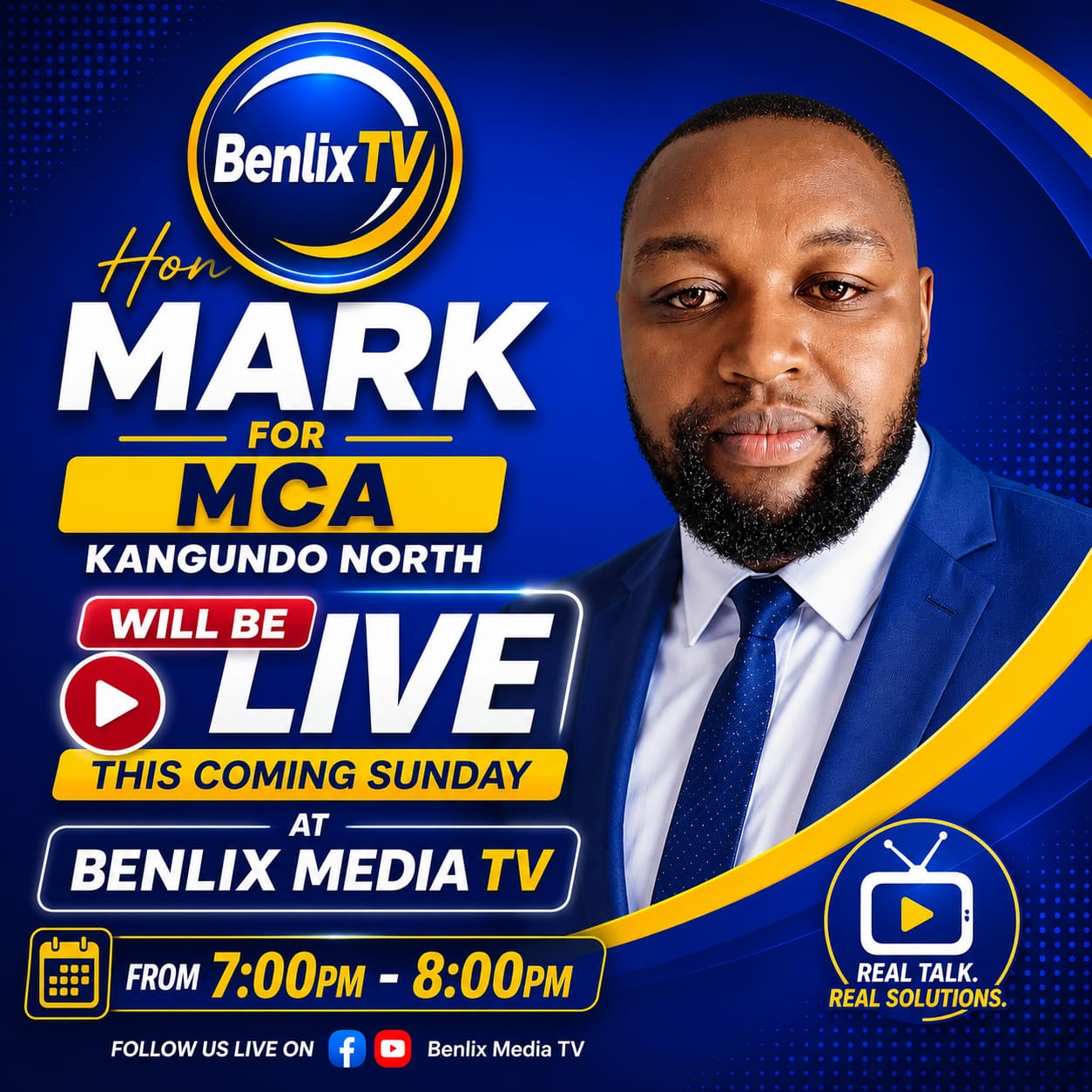 Political Poster Mark Benlixtv Live Announcement