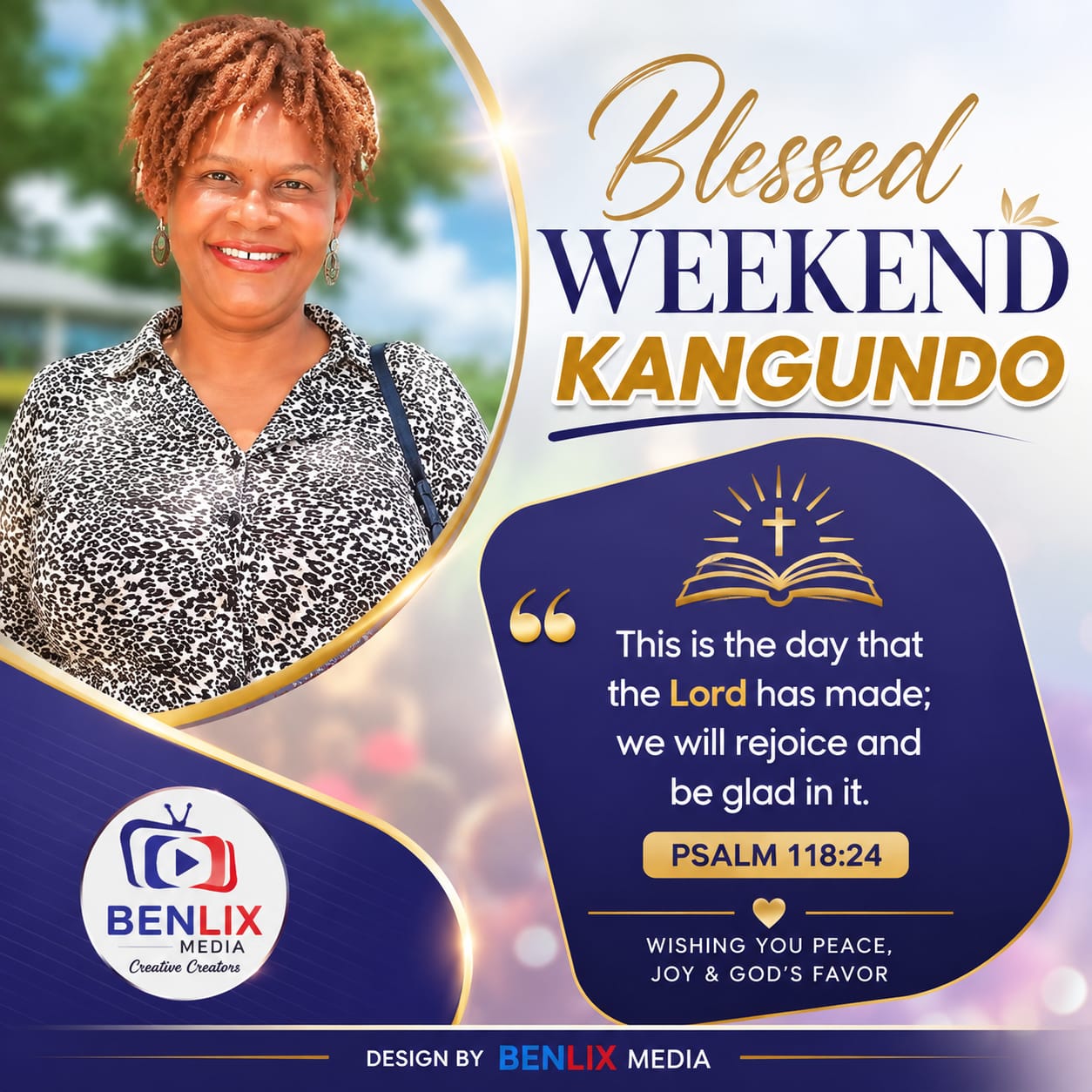 Greeting Poster Blessed Weekend Kangundo Benlix Media