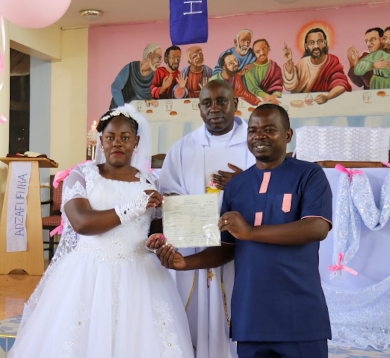 Wedding Photo Couple Marriage Certificate